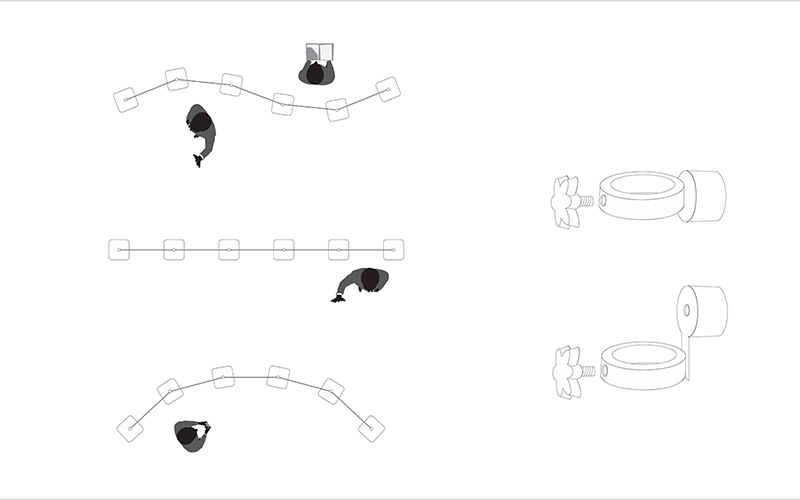 stand modular, circular