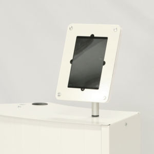 mostrador modular , soporte para tableta 