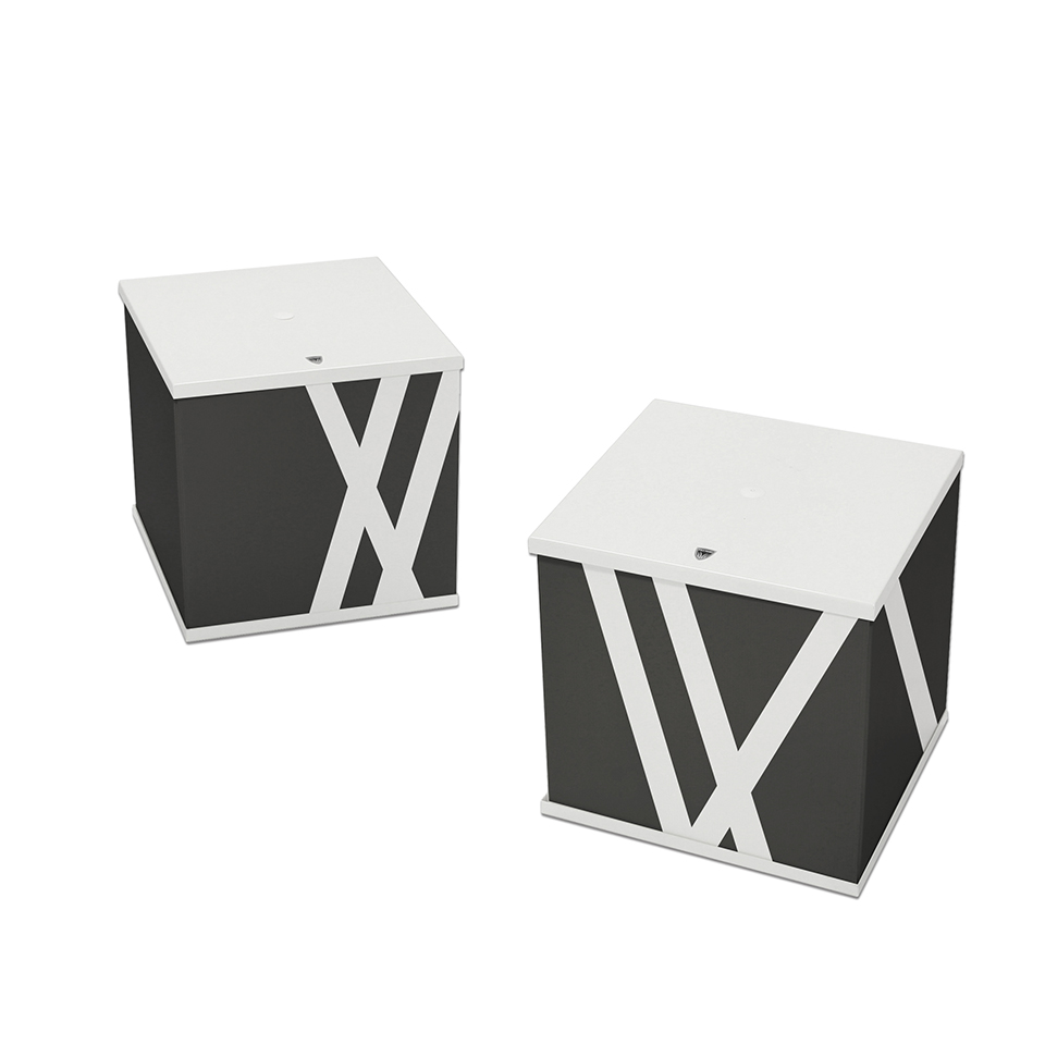 Cubo pouf d'arredo per eventi