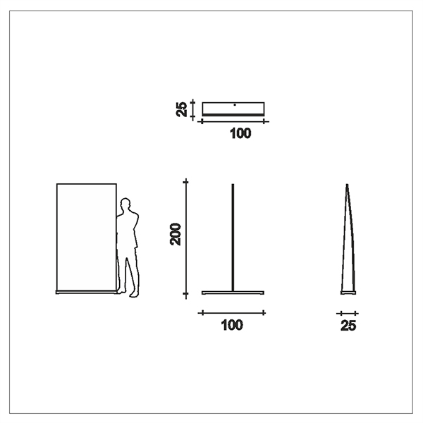 misure roll-up espositore