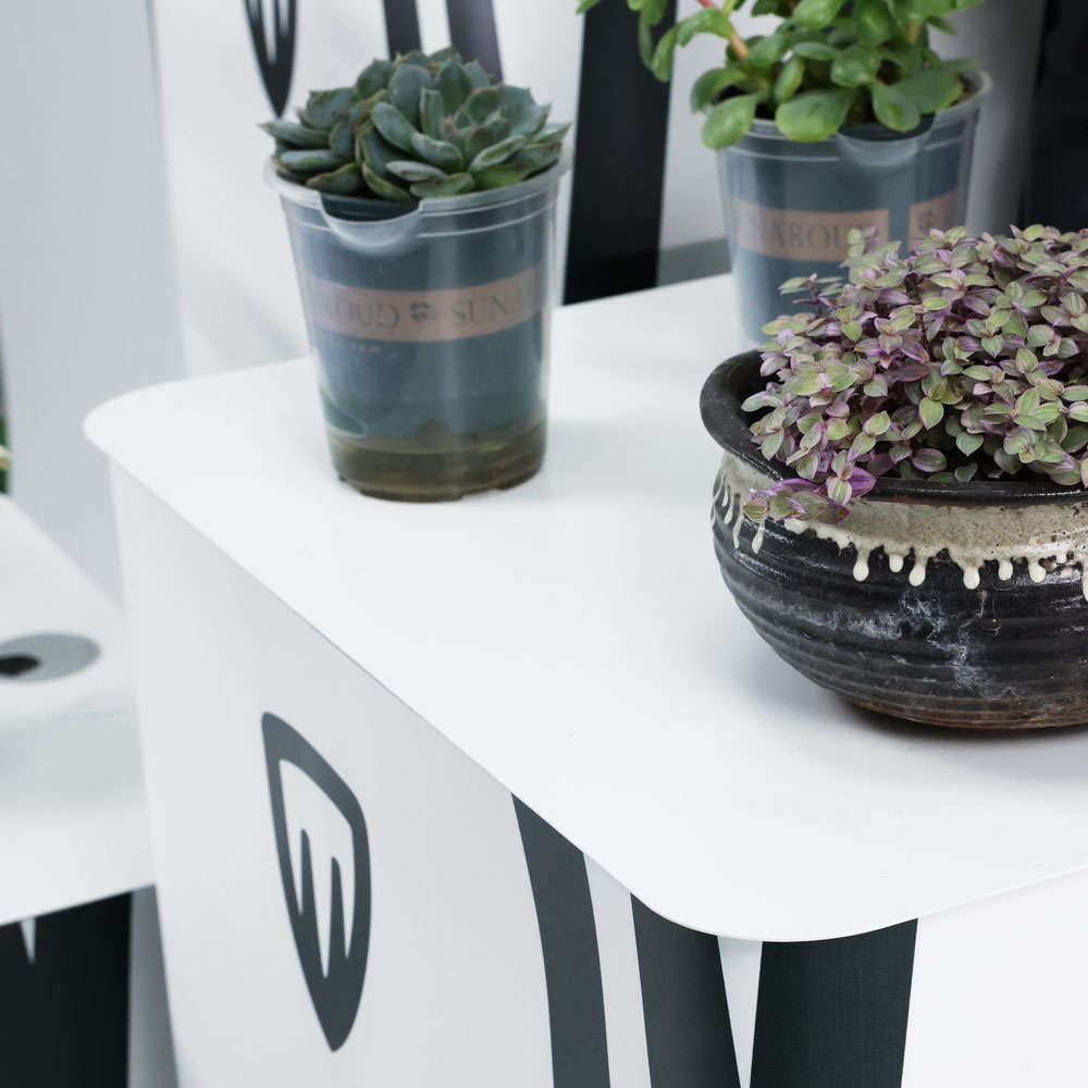 espositore quadrato portatile 