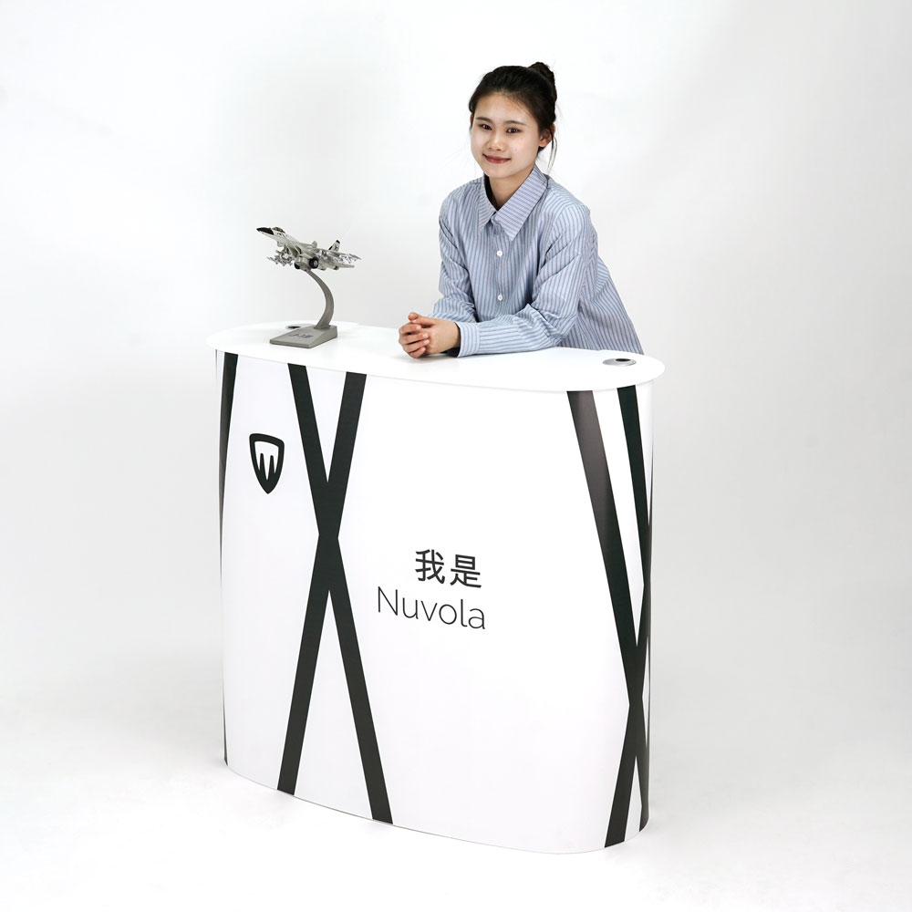 cassetto estraibile del banco reception portatile nuvola