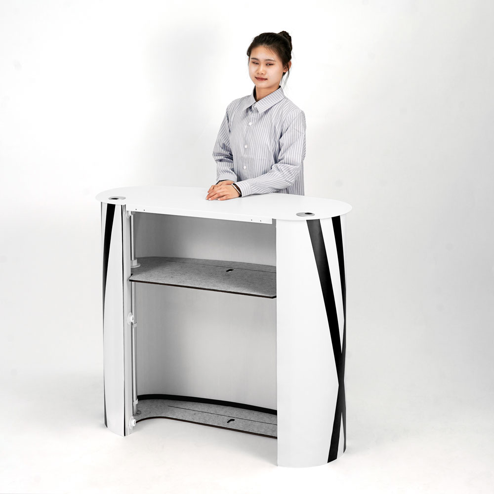 banco reception portatile nuvola vista retro