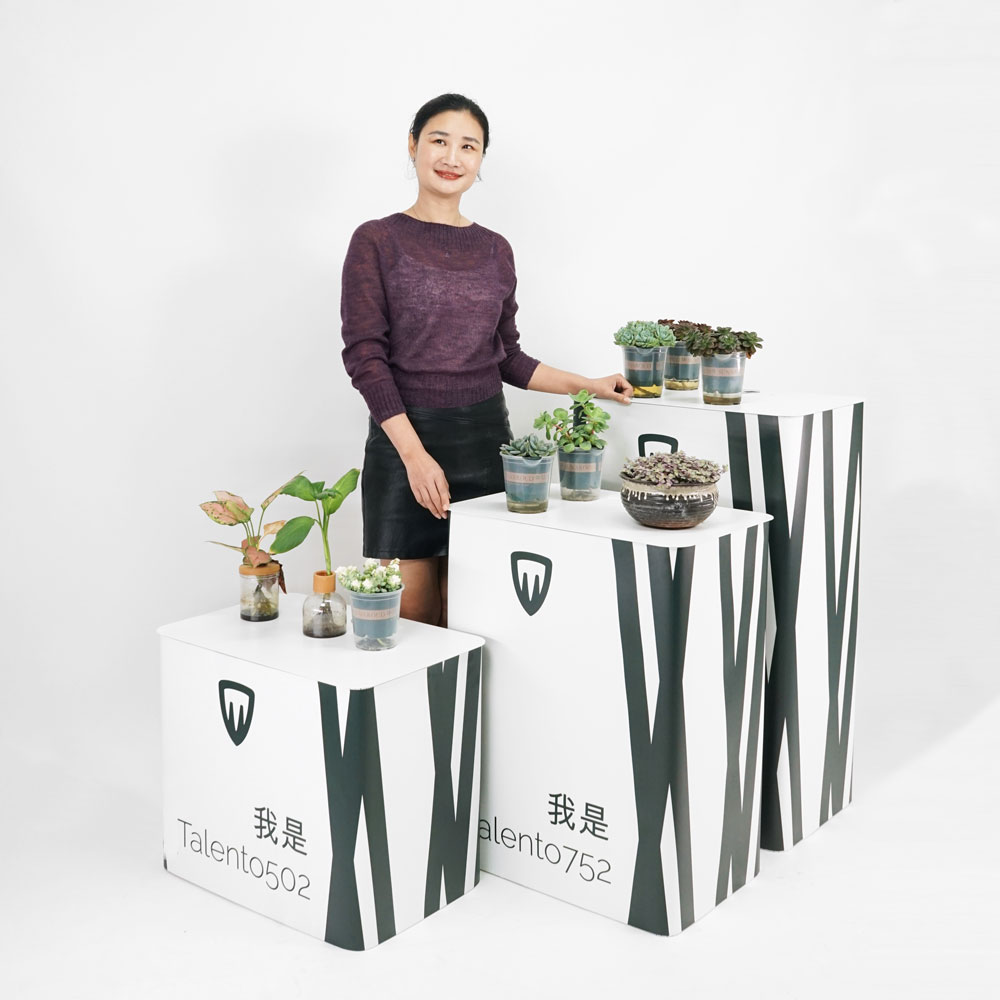 espositore quadrato portatile 