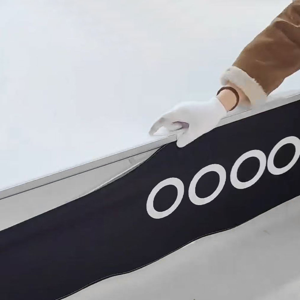 fissaggio telo pop-up