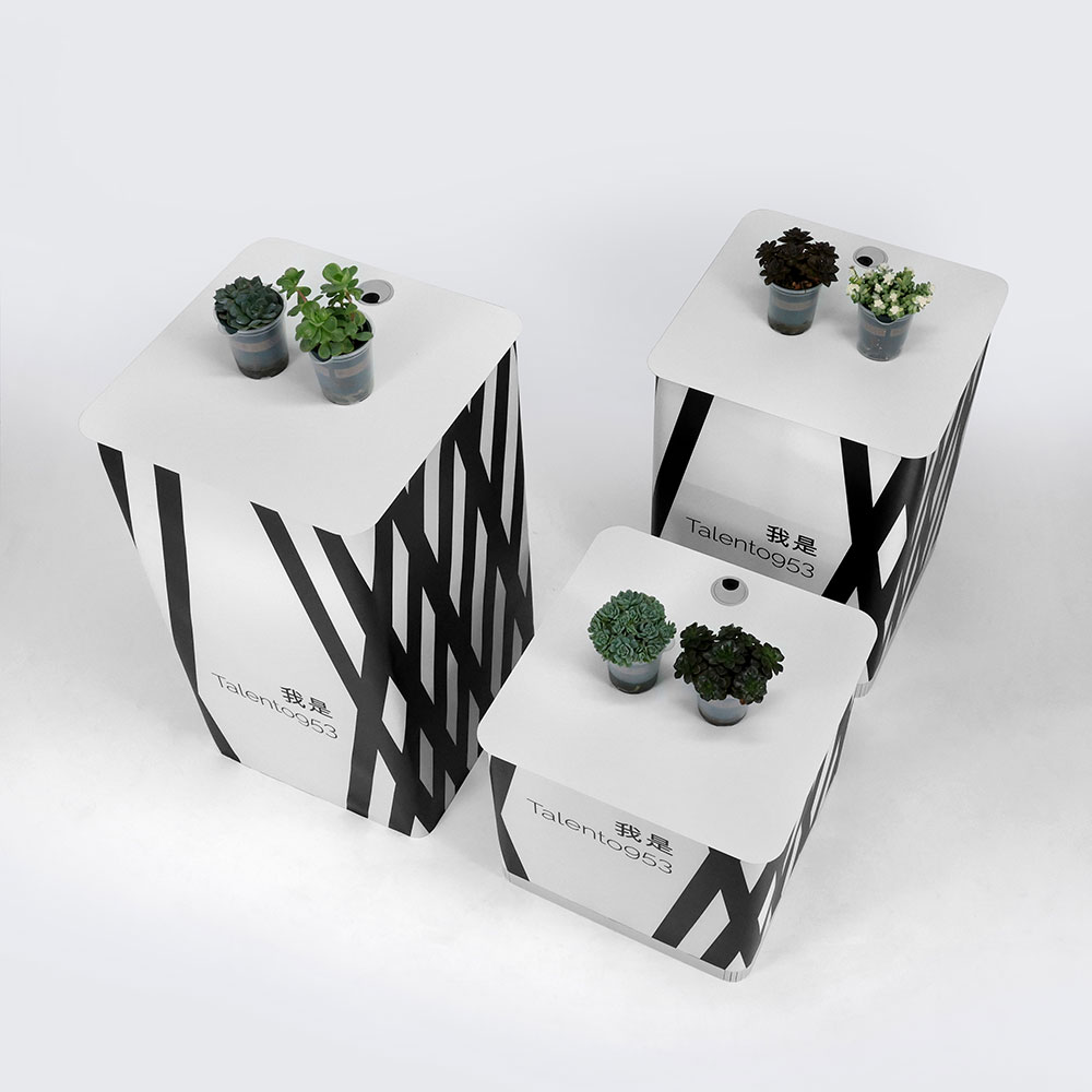 espositore quadrato portatile 