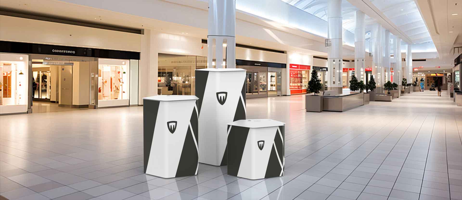 espositore pentagonale