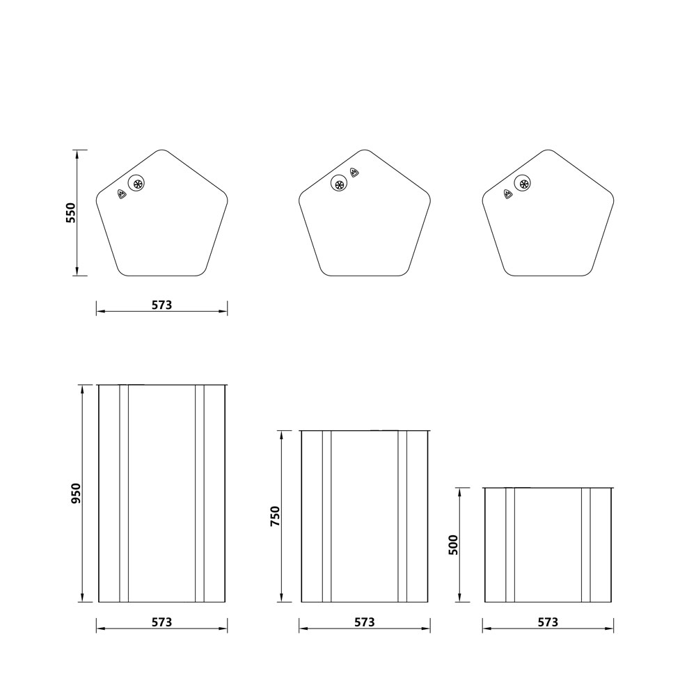 piano d'appoggio espositivo