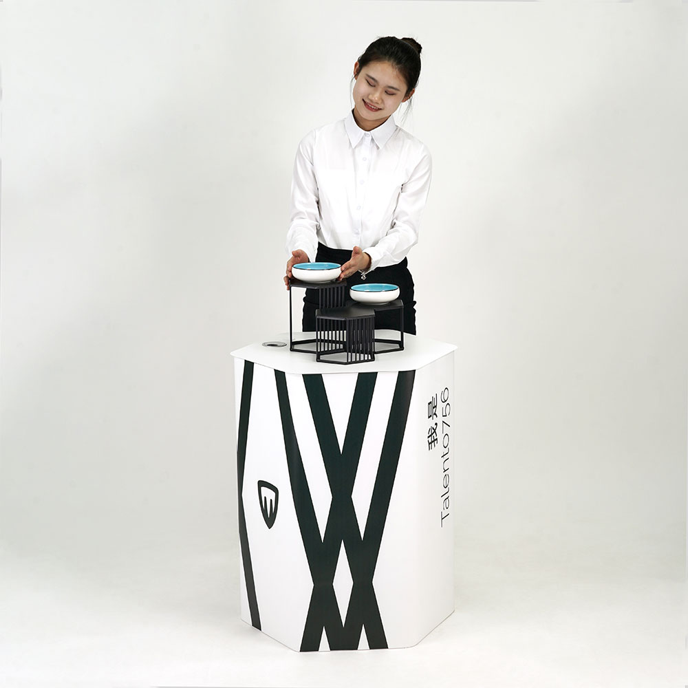 espositore quadrato portatile 