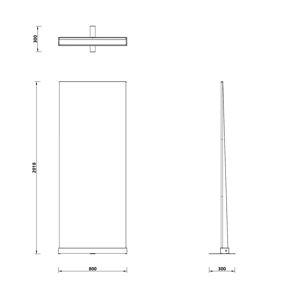 espositore banner avvolgibile